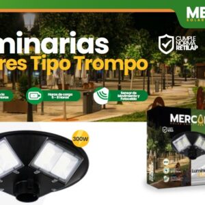 luminaria solar trompo